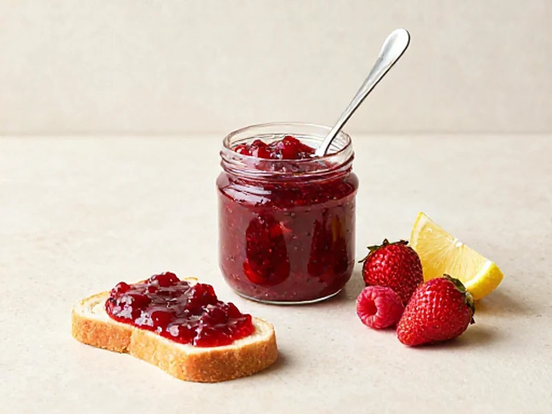 10-Minute Chia Berry Jam finished and ready to serve