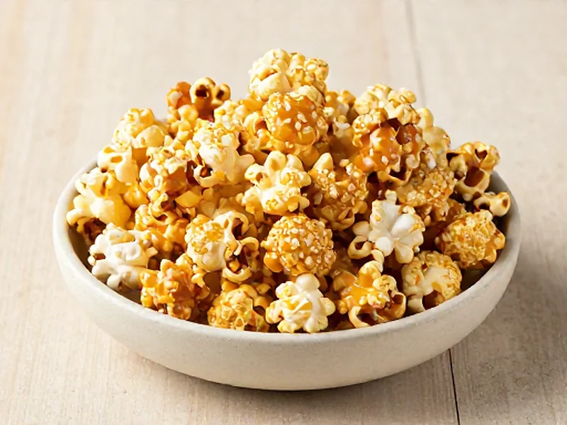 Salted Caramel Popcorn finished and ready to serve