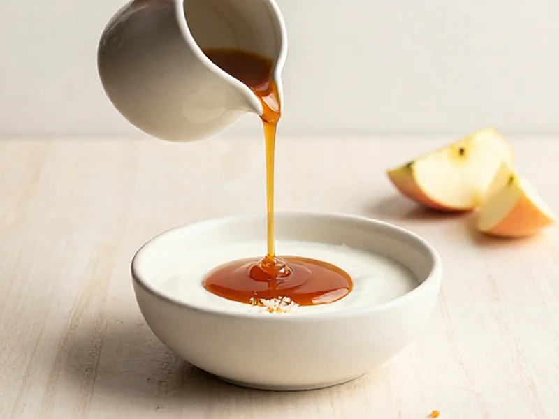Salted “Caramel” Sauce finished and ready to serve