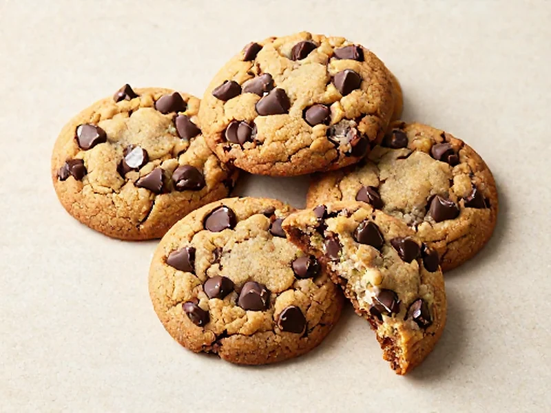 Chocolate Chip Protein Cookies finished and ready to serve