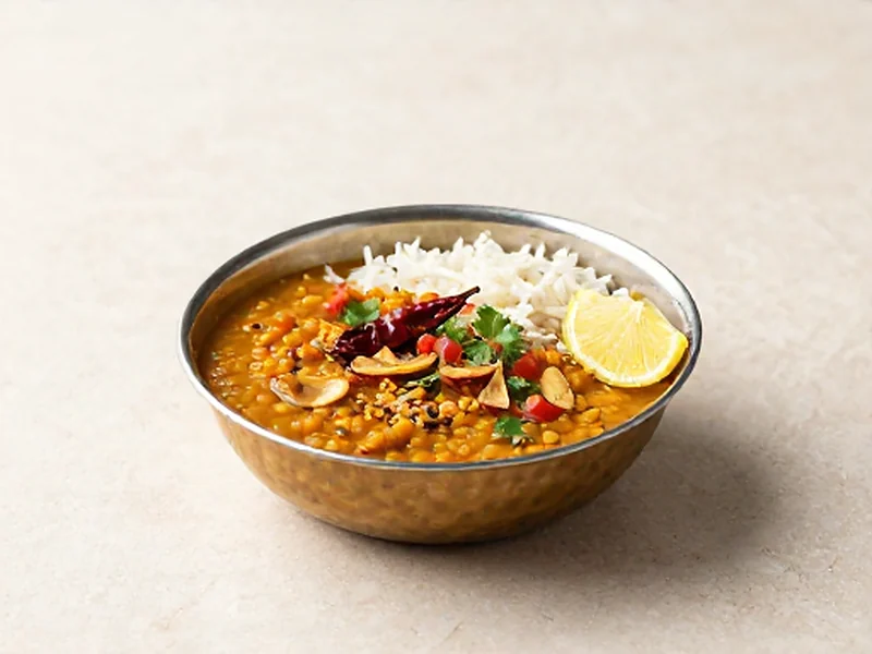 Dal Tadka finished and ready to serve