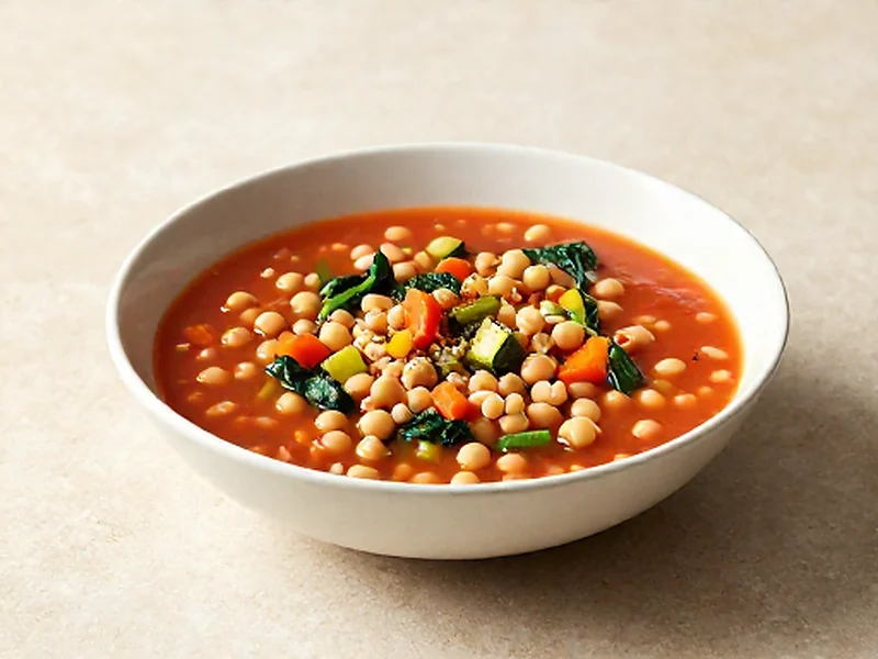 Big-Pot Minestrone finished and ready to serve