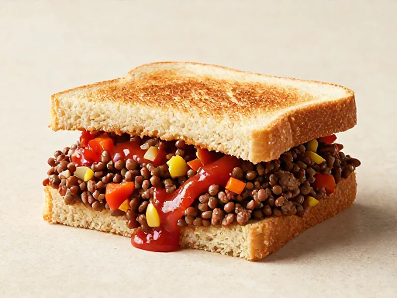 Sloppy Joes finished and ready to serve