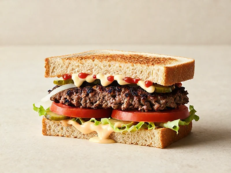 Diner Smash Burgers with Special Sauce finished and ready to serve