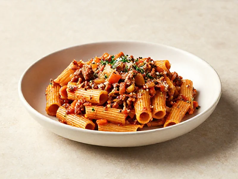 Turkey Bolognese finished and ready to serve